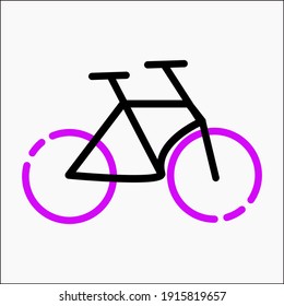 vector graphic design of bike