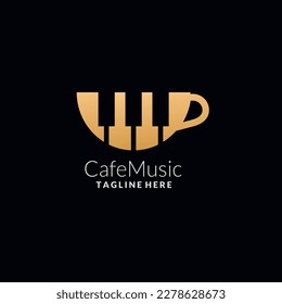 Vector Graphic Design, Caffe Music Logo Design