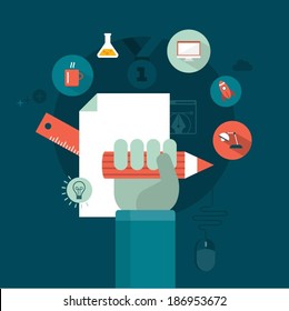 vector graphic design concept illustration