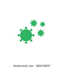 Vektorgrafik-Design des Corona-Virus covid 19 mit grünen Farben, Bilder geeignet für aktuelle Bedingungen