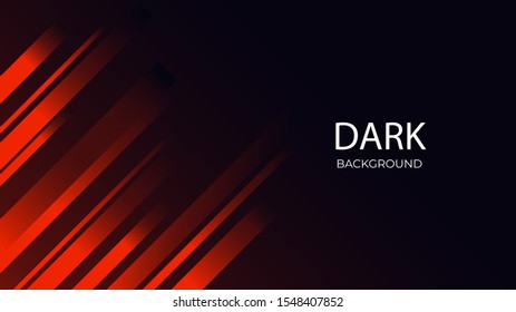 vector graphic design Dark Black Red modern background wallpaper for business, company, office, corporate, web, presentation, publication, advertising with side blank space EPS 10