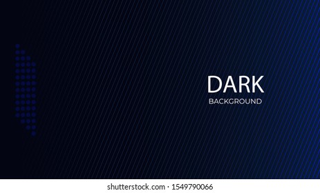 vector graphic design Dark Black Blue modern abstract background wallpaper for business, company, office, corporate, web, presentation, publication, advertising with side blank space EPS 10