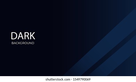 vector graphic design Dark Black Blue modern abstract background wallpaper for business, company, office, corporate, web, presentation, publication, advertising with side blank space EPS 10