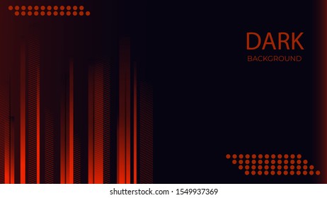 vector graphic design Dark Black Red modern background wallpaper for business, company, office, corporate, web, presentation, publication, advertising with side blank space EPS 10