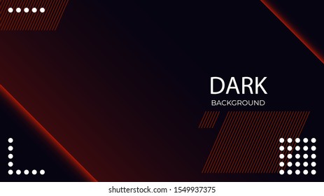vector graphic design Dark Black Red modern background wallpaper for business, company, office, corporate, web, presentation, publication, advertising with side blank space EPS 10