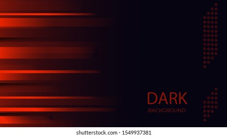 vector graphic design Dark Black Red modern background wallpaper for business, company, office, corporate, web, presentation, publication, advertising with side blank space EPS 10