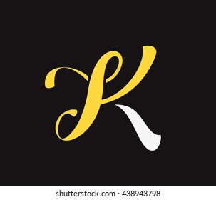 Vector graphic design element - K letter