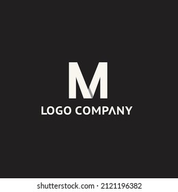 Vector graphic design element - letter M