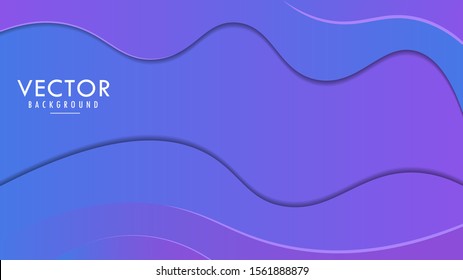 Vector graphic design Fluid Liquid Wave Premium modern Abstract Dynamic Wave Light Purple Background Wallpaper Premium Vector, for business, company, Advertising with blank space Text template,
