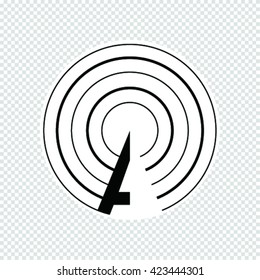 Vector graphic  design with  font A .