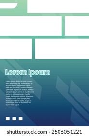vector graphic design of a green gradient poster template