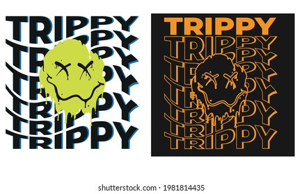 
Vector graphic design happy illustration for street wear t-shirts, stickers, poster, decals.Creative use