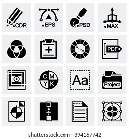 Vector Graphic design icon set