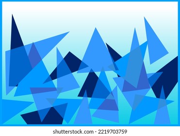 vector graphic design illustration of blue abstract geometry background with blank area