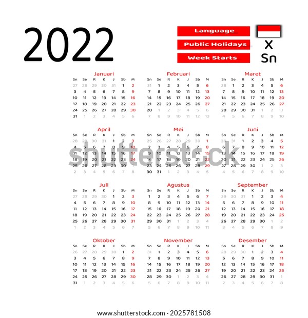 2,736 Calendar Indonesia Images, Stock Photos & Vectors | Shutterstock