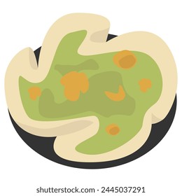 vector graphic design illustration of a typical mexican food shrimp taco cup