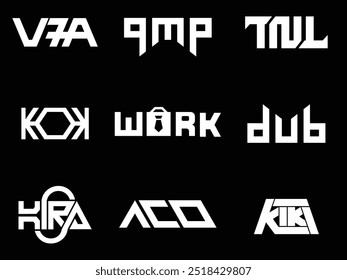 Vektorgrafikdesign, Letter-Logo-Design, Logo-Monogramm