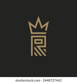 Vector Graphic Design, Letter R Logo, Royal Logo Design