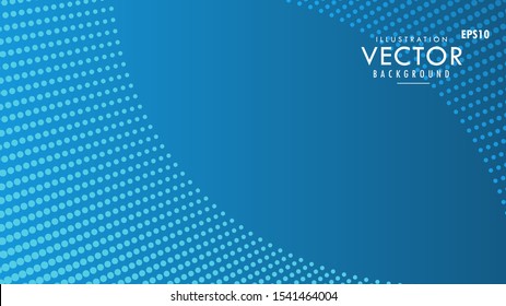 vector graphic design modern Blue Calm Gradient background wallpaper for business with blank text space side template