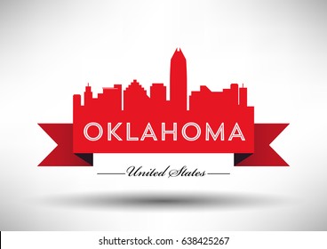 Vector Graphic Design of Oklahoma City Skyline