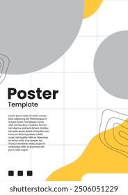 vector graphic design of a poster template with abstract decoration
