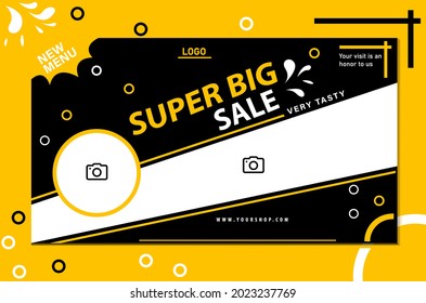 vector graphic design of special offer big sale sale template banner promotion