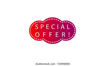 Vector graphic design for special offer promotion