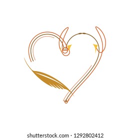Vector graphic design for valentine day in eps.10