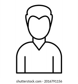 Vector Graphic Designer Outline Icon Design

