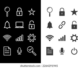 Vector graphic of Desktop Icon Collection