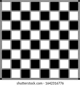 Vector graphic of detailed chess board