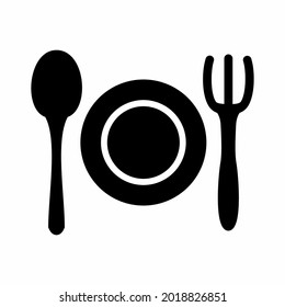 Vector Graphic of Dinner - Black Style - simple illustration. Editable stroke. Design template vector.outline style design.Vector graphic illustration