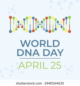 vector gráfico del Día del ADN ideal para la celebración del Día del ADN.