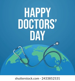 Vektorgrafik des Doctors Day ideal für die Feier des Doctors Day.