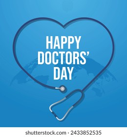 Gráfico vectorial del Día del Médico ideal para la celebración del Día del Médico.