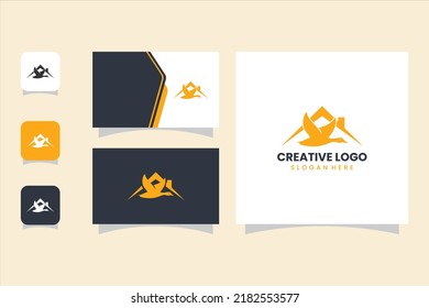 vector graphic of duck home logo perfect for real estate company, construction