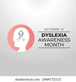 vector graphic of Dyslexia Awareness Month ideal for Dyslexia Awareness Month celebration.