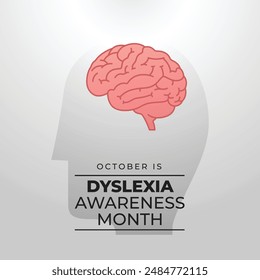 vector graphic of Dyslexia Awareness Month ideal for Dyslexia Awareness Month celebration.