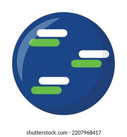 Vector graphic of earth. Simple earth illustration with flat design style. Suitable for content design asset