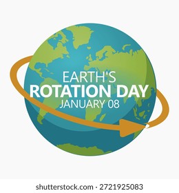 gráfico vetorial do Dia de Rotação da Terra ideal para a celebração do Dia de Rotação da Terra