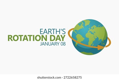 Vector graphic of Earth's Rotation Day ideal for Earth's Rotation Day celebration.
