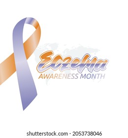 vector graphic of ECZEMA awareness month good for ECZEMA awareness month celebration. flat design. flyer design.flat illustration.