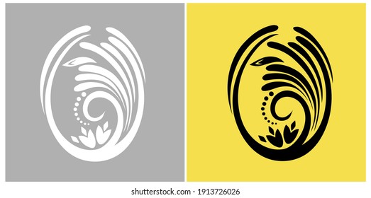 Vector graphic Egg. Decorative ornament. Easter card for t-shirt prints, gifts. Decorative egg symbol. Vintage craft. 