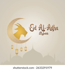 Gráfico vetorial de Eid al-Adha para celebração de Eid al-Adha.