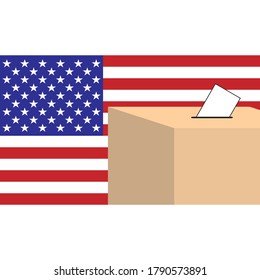 gráfico vectorial del día de las elecciones USA