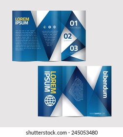 Vector graphic elegant abstract business brochure design with spread pages