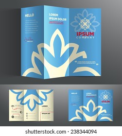 Vector graphic elegant business brochure design for your company