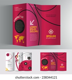 Vector graphic elegant business brochure design for your company