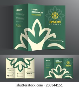 Vector graphic elegant business brochure design for your company