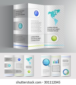 Vector graphic elegant business brochure design for your company in vibrant colors